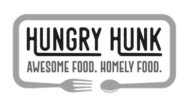 | HUNGRY HUNK | AWESOME FOOD. HOMELY FOOD. logo