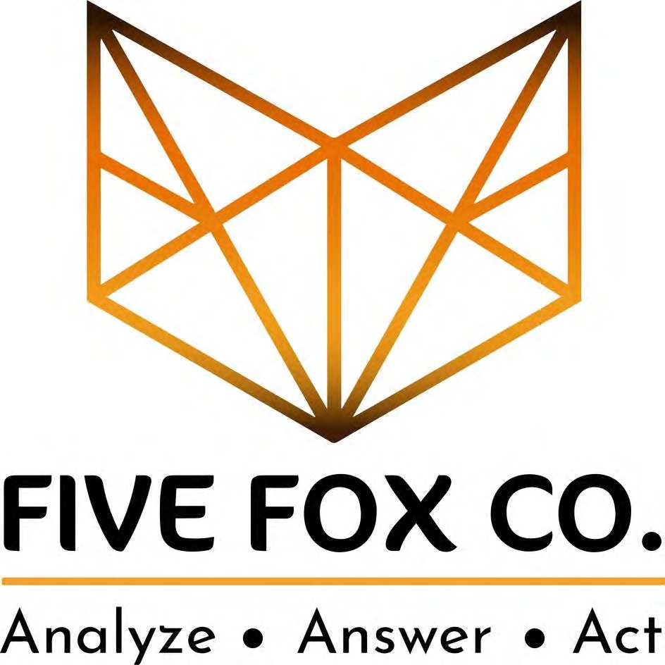 FIVE FOX CO. Analyze e Answer e Act logo