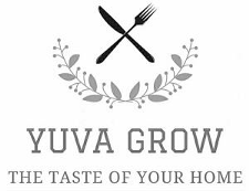 YUVA GROW THE TASTE OF YOUR HOME logo