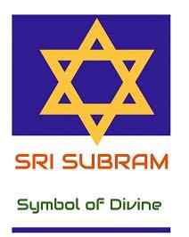 SRI SUBRAM Symbol of Divine logo