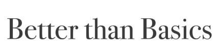 Better than Basics logo