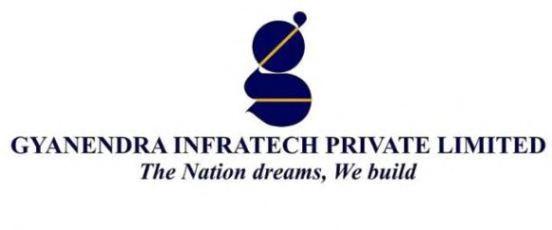 GYANENDRA INFRATECH PRIVATE LIMITED The Nation dreams, We build logo