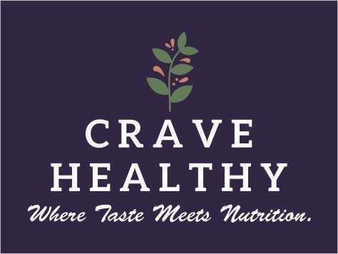 CRAVE HEALTHY Where Taste Meets Nutrition. logo