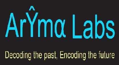 ArYma Labs Decoding the past, Encoding the future logo