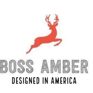 BOSS AMBER DESIGNED IN AMERICA logo