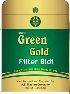 Green Gold Filter Bidi | logo