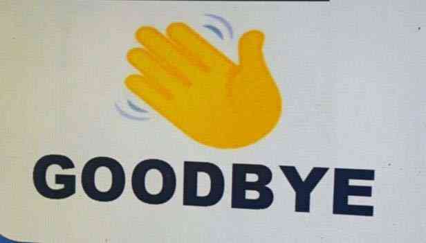 GOODBYE logo