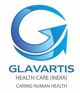 GLAVARTIS HEALTH CARE (INDIA) CARING HUMAN HEALTH logo