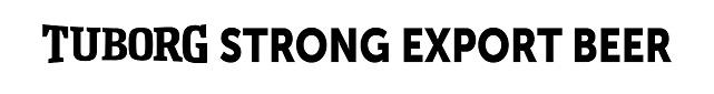 TUBORG STRONG EXPORT BEER logo