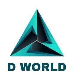 D WORLD logo