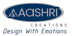 AASHRI CREATIONS DESIGN WITH EMOTIONS logo