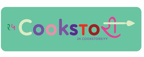 24 COOKSTOREIYY ( a mix of English and Devanagari script) logo