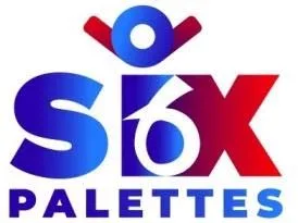 SIX PALETTES WITH NUMERIC NUMBER 6 logo