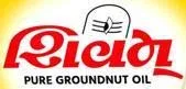 SHIVAM IN GUJARATI LANGUAGE AND DEVICE OF SHIVLING WITH PURE GROUND NUT OIL logo