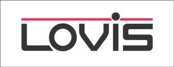 LOVIS WITH HORIZONTAL LINE ABOVE WORD logo