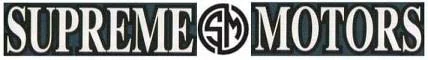 SUPREME MOTORS with device of SM logo