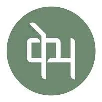 K word in Hindi and H word in English logo