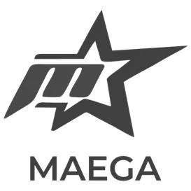 MAEGA WITH M (DEVICE) logo