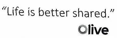 LIFE IS BETTER SHARED OLIVE logo