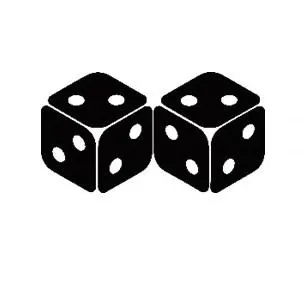DEVICE OF TWO DICES logo