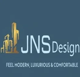 JNS Design with tagline Feel Modern, Luxurious & Comfortable logo