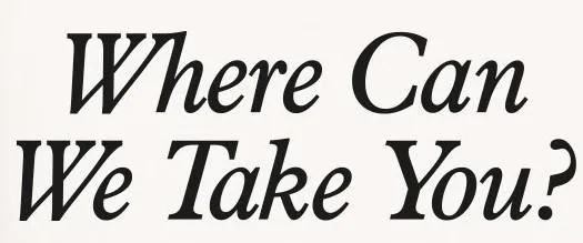 Where Can We Take You? Stylized logo