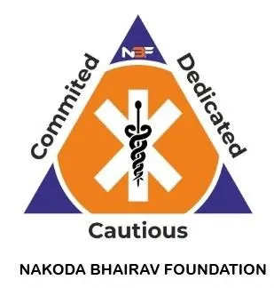 NAKODA BHAIRAV FOUNDATION ; Commited Dedicated Cautious logo