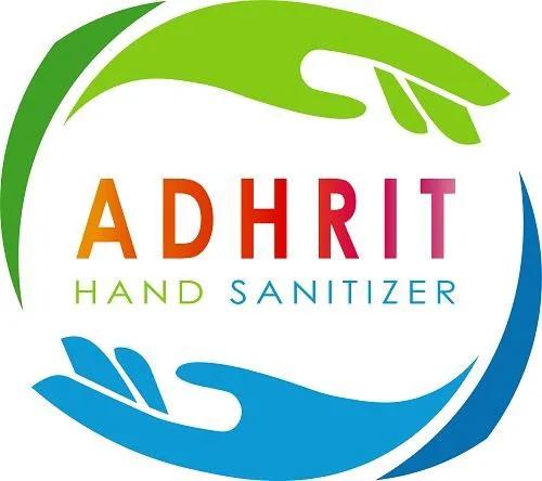 ADHRIT HAND SANITIZER logo
