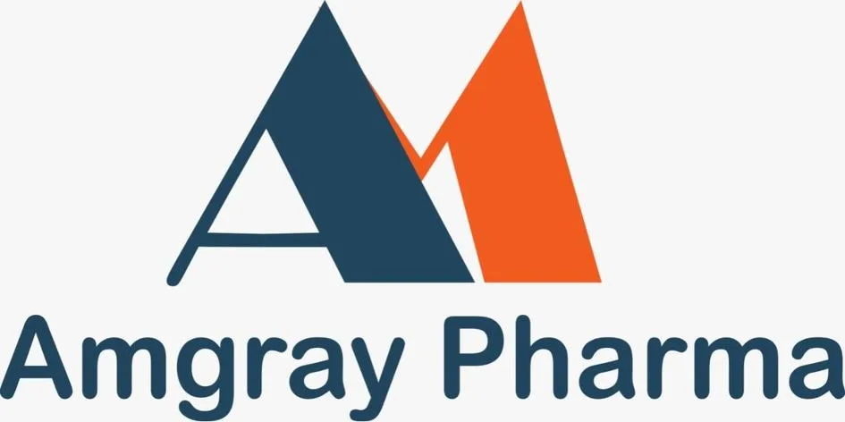 DEVICE OF A M AMGRAY PHARMA logo