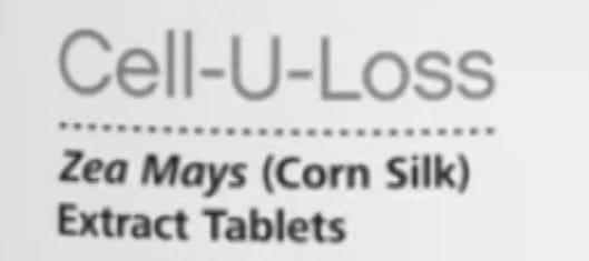 Cell-U-Loss Zea Mays (Corn Silk) Extract Tablets logo