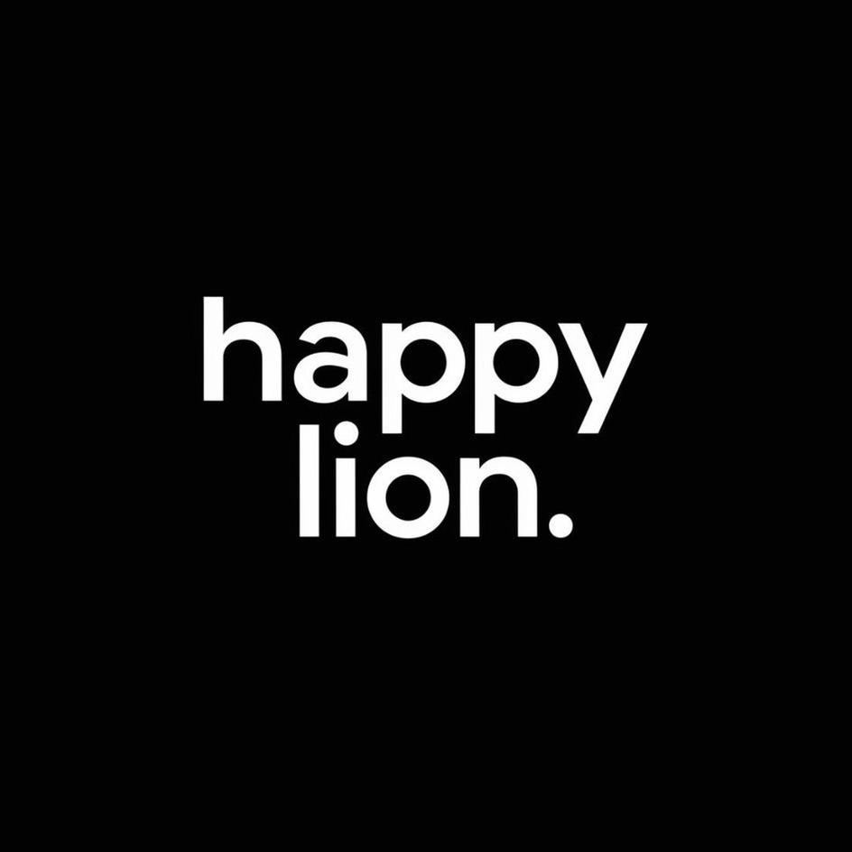 happy lion. logo