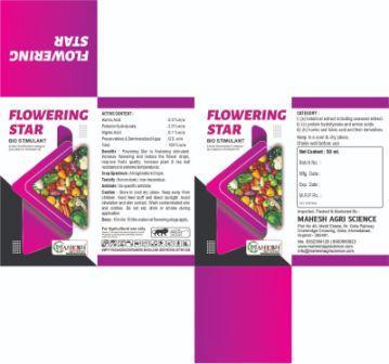 FLOWERING STAR WITH LABEL logo