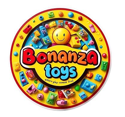 BONANZA TOYS (Where Play Comes first) logo