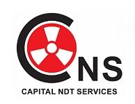 CAPITAL NDT SERVICES WITH DEVICE OF CNS logo