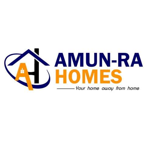AMUN-RA HOMES WITH DEVICE logo