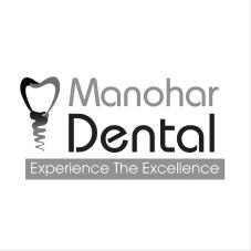 MANOHAR DENTAL with tagline and device logo