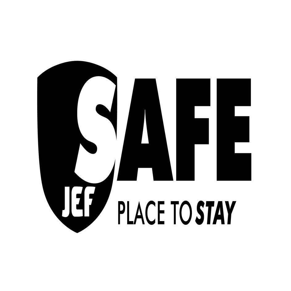 JEF SAFE PLACE TO STAY logo