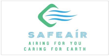 SAFEAIR AIRING FOR YOU CARING FOR EARTH WITH LOGO logo