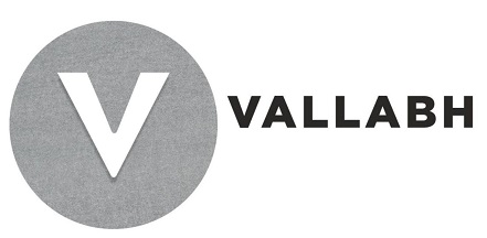 V. VALLABH WITH DEVICE logo
