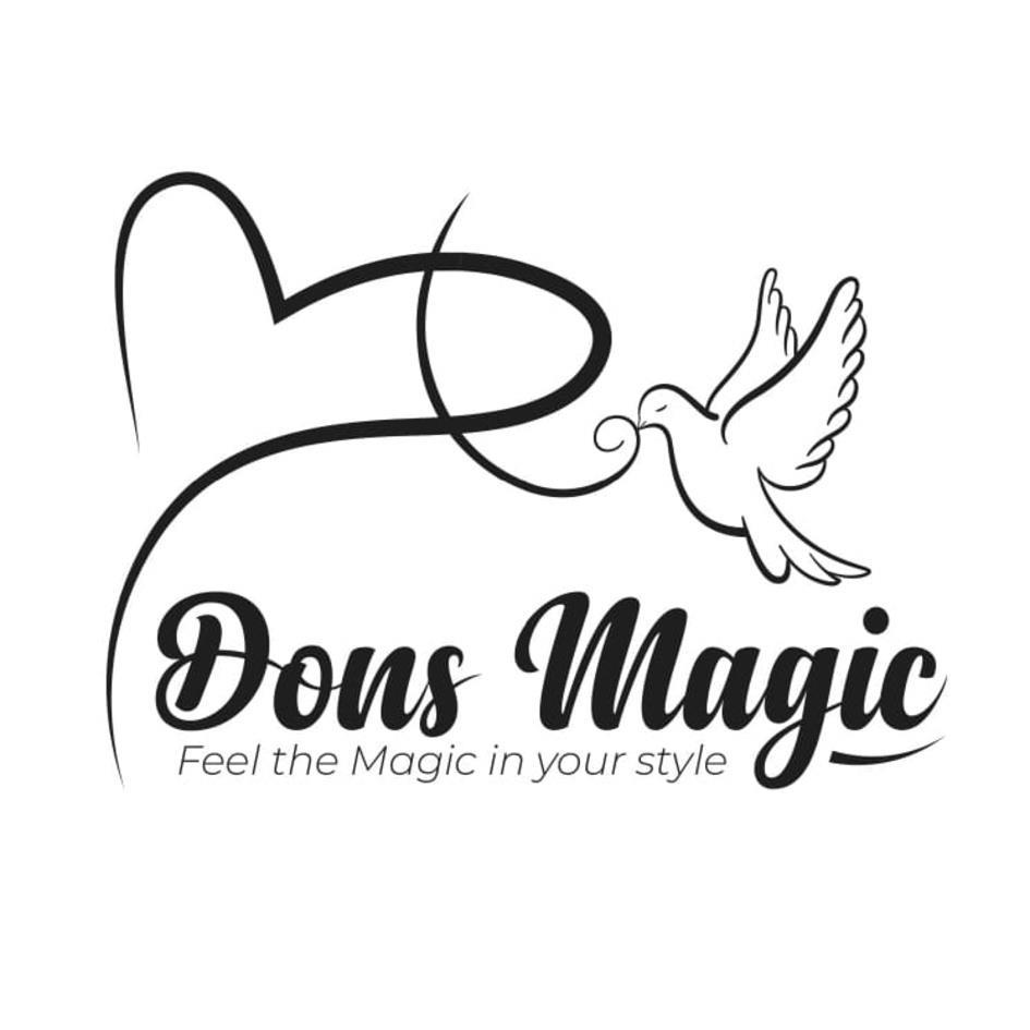 Don's Magic with tagline 'Feel the Magic in your Style' logo
