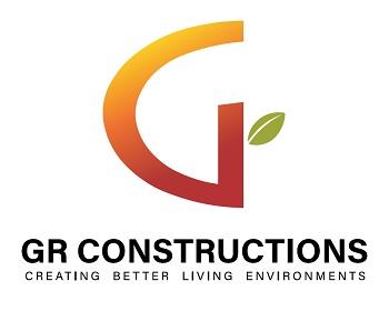 GR CONSTRUCTIONS CREATING BETTER LIVING ENVIRONMENTS logo
