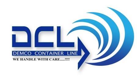 DCL DEMCO CONTAINER LINE WE HANDLE WITH CARE……!!!!! logo