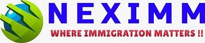 NEXIMM WHERE IMMIGRATION MATTERS !! logo