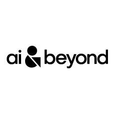 AI&BEYOND written in a stylized manner logo