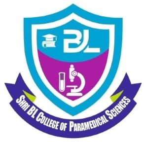 SHRI BL COLLEGE OF PARAMEDICAL SCIENCES WITH DEVICE OF BL logo