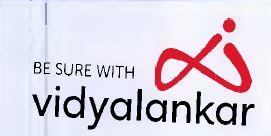 BE SURE WITH Vidyalankar (with logo ) logo