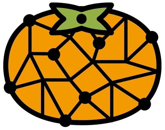 Device of a fruit logo