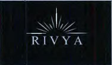 RIVYA (With Rays of sunlights symbol) logo