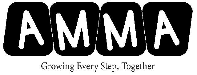 AMMA GROWING EVERY STEP, TOGETHER logo