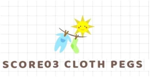 SCORE03 CLOTH PEGS logo